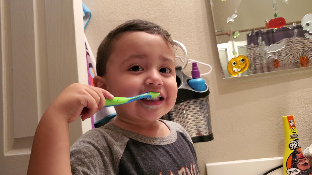 How to BRUSH YOUR TEETH kids teeth halloween YouTube