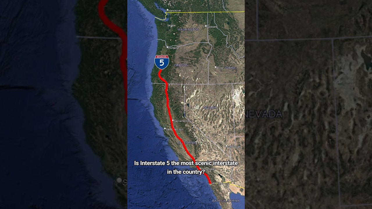Is I-5 The Most Scenic Interstate? #geography