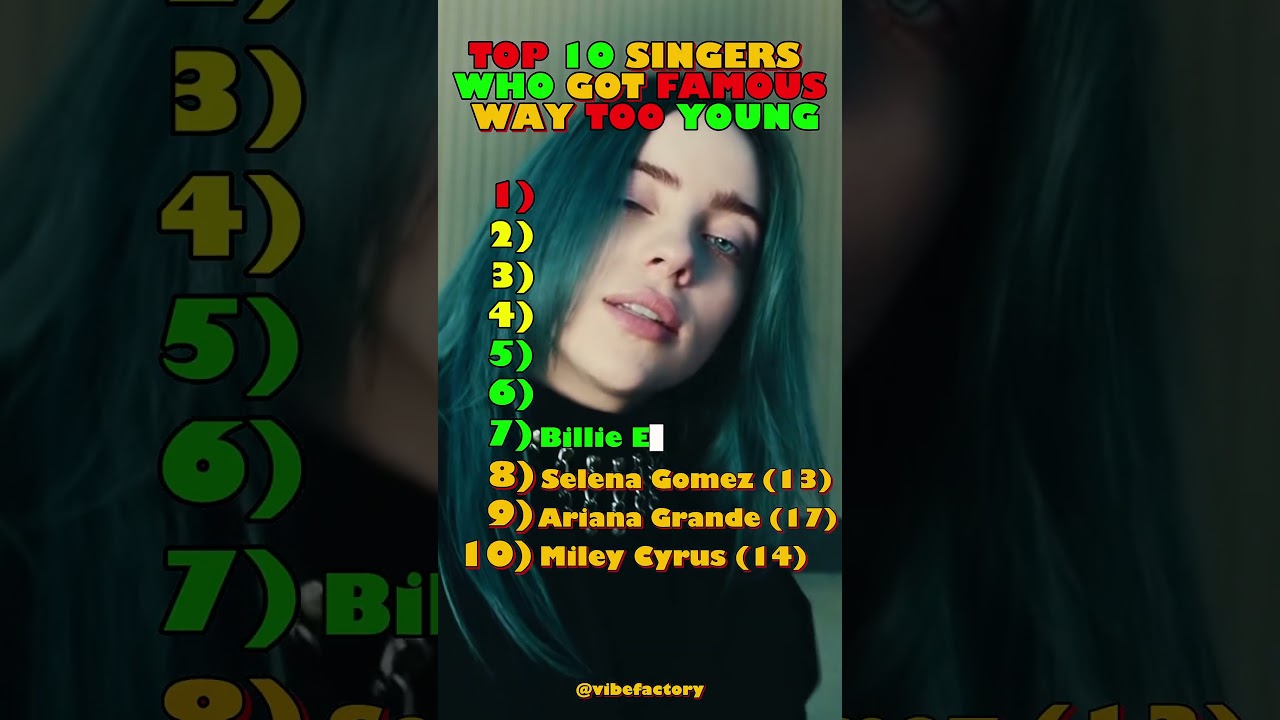 🎤🌟 Top 10 SINGERS Who Became Stars Way Too Young 🚀🎶