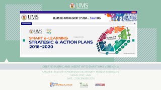 CREATE RUBRIC AND INSERT INTO SMARTUMS VERSION 3, PPST