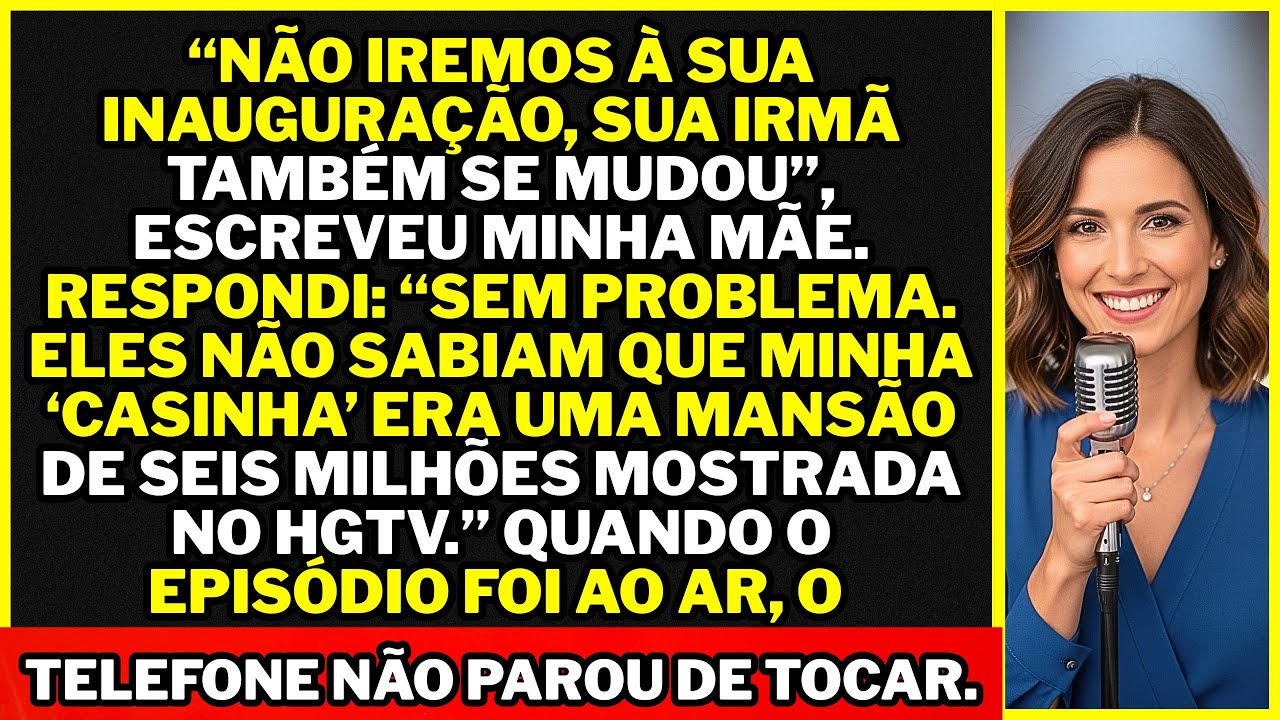 Meus pais recusaram o convite da inauguração — então chamei todos para minha mansão de seis milhões.