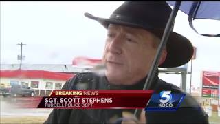 Man crashes stolen vehicle into Purcell police car day after he’s released from jail