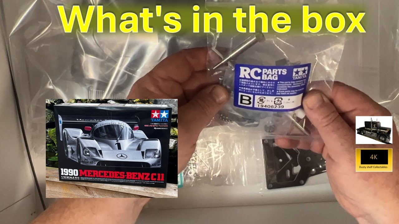 Tamiya Mercedes-Benz C11 RC Kit - Part 1, Unboxing - YouTube