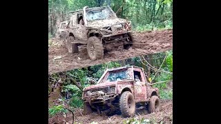 No.95 Deep Forest Challenge & Mud Drag Racing in Thailand | KING OF WINCH #offroad #4x4 #carracing