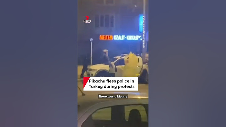 Pikachu flees police in Turkey as demonstrators protest arrest of Istanbul Mayor Ekrem Imamoglu