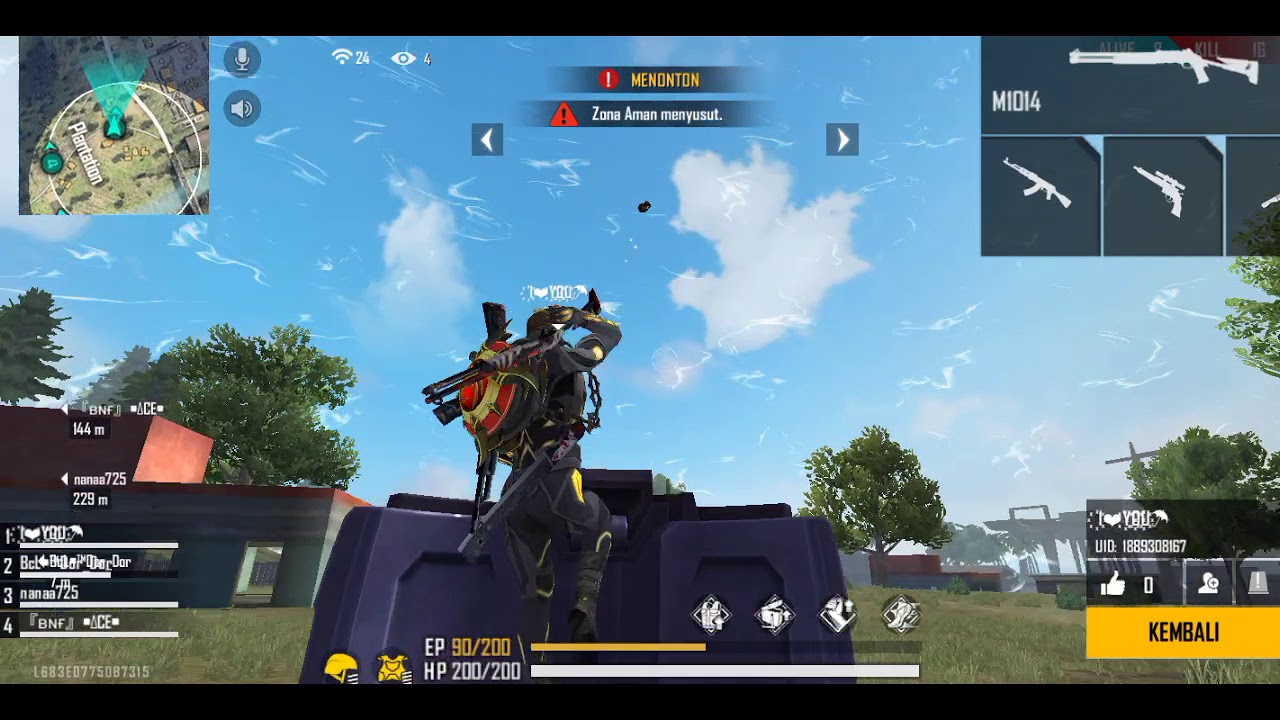 Cheater head shot di ff laporin id nya ke kulgar