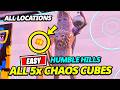How to EASILY Find and Collect ALL CHAOS CUBES in HUMBLE HILLS - Fortnite