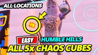 How to EASILY Find and Collect ALL CHAOS CUBES in HUMBLE HILLS - Fortnite