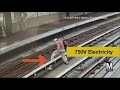Man jumps over deadly electric rails on Metro train tracks
