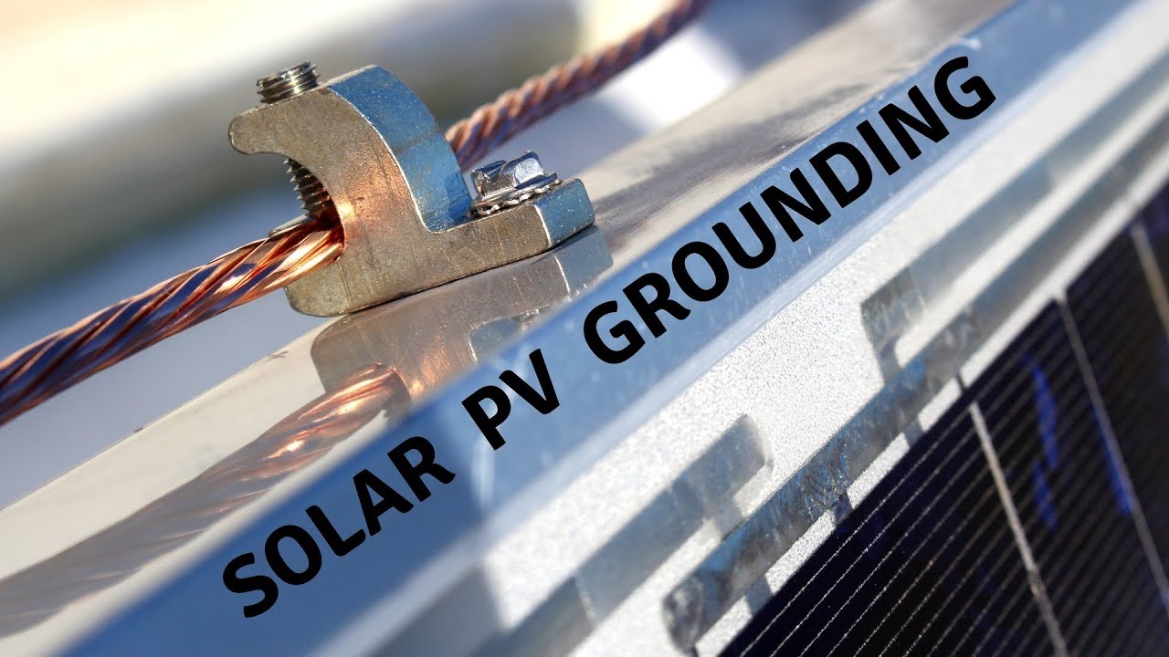 Grounding Solar Pv System Diy On Pallets Youtube