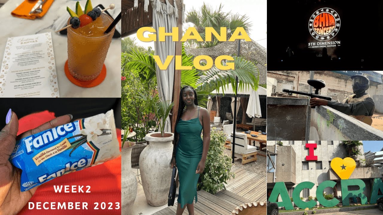 GHANA VLOG Week 2 Dec in Ghana 2023 (Brunch, paintball, Makola market