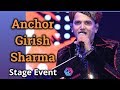 Anchor girish sharma hosting auditorium show  stage anchoring shayri  hindi anchoring