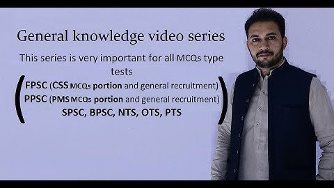 CSS | PMS | GENERAL KNOWLEDGE | mcqs portion | Video#1