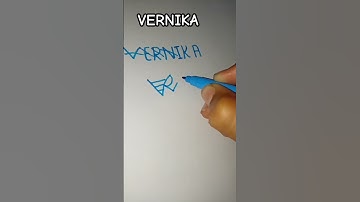 Vernika name signature comment your name for signature and subscribe pls