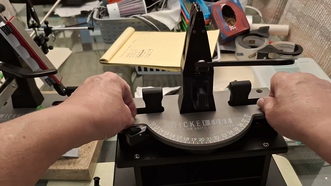 8 of 9- Realigning bracket arms with angle indicator lever and micro adjuster screws are installed