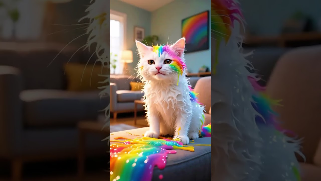 Dad Freaks Out_Kitten_s Bath Turns Into a Flood Nightmare_