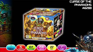 NEW FOR 2027 - A6288 CURSE OF THE PHARAOHS -  Pyropirate Brand from Pyromooi Fireworks Ltd