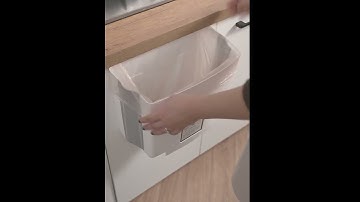 Wall-mounted trash can
