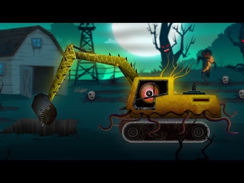 Scary Excavator | Halloween Special Car Wash | Scary Video For Kids