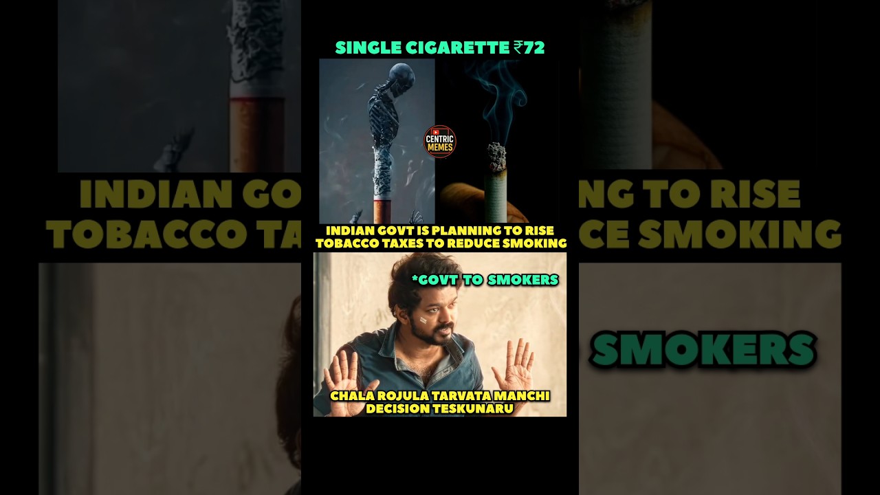 Higher tobacco tax = Healthier India 🇮🇳 