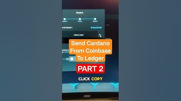 Transfer Cardano From Coinbase To Ledger wallet Part 2  #coinbase #cardano #ledger