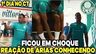 😱JOHN ARIAS FICOU EM CHOQUE! VEJA COMO FOI A REAÇÃO DE ARIAS CONHECENDO A ACADEMIA DO PALMEIRAS