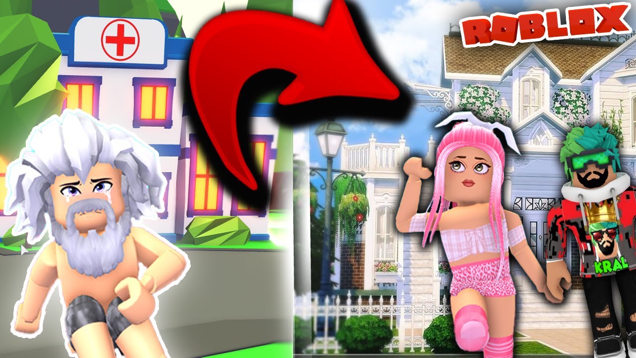 FAKİR EVSİZ YAŞLI ADAM | EV YAPTIK MUTLU ETTİK | ADOPT ME HİKAYE | ROBLOX KÜBRA NİSA