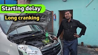 starting delay wagon r || Long cranking problem