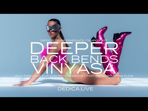 Wild Thing and Flip Dog Progressions + Fast Paced Warming Flow | Deeper Back Bends Vinyasa