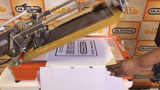 SILKSMAQ Impressora plana de silk semi automatica para caixa sacola adesivo