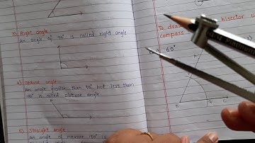 Maths, std.6th, lesson 2, drawing angle bisector.