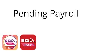 PENDING PAYROLL