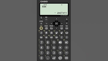 Priemfactoren op een Casio fx-991CW | fx-570CW Classwiz | Priemfactorisatie | Product van priemge...