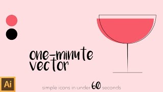 One Minute Vector #1 | simple icons in under 60 seconds