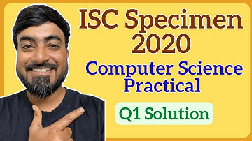 ISC Class 12 Computer Science Specimen Practical 2020 | Q1 Solution - Evil Number