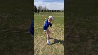 Olivia and Harper's first visit to the driving range was an adventure—they absolutely love golfing!