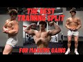 The best training split for putting on mass