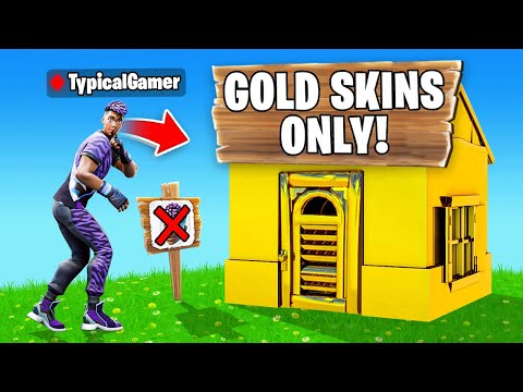 I Went UNDERCOVER in a GOLD ONLY Tournament! (Fortnite)
