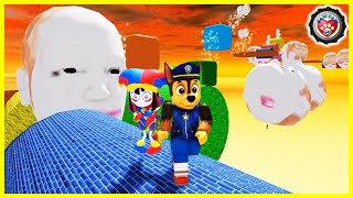 Paw Patrol Chase challenge Escape Running Head 汪汪隊立大功的阿奇挑戰戲劇迷宮 - 機械方塊 Roblox