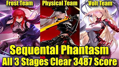 SEQUENTIAL PHANTASM - All 3 Stages Clear 3487 Score (Frost, Physical & Volt Team) TOF Global