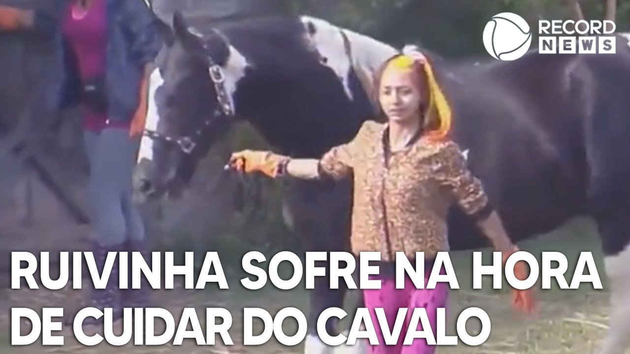 A Fazenda News: Ruivinha sofre nos cuidados com o cavalo na sede