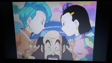 Bulma and Chi Chi Punch Mr. Satan