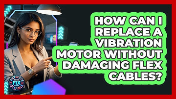 How Can I Replace A Vibration Motor Without Damaging Flex Cables? - Phone Fix and Features