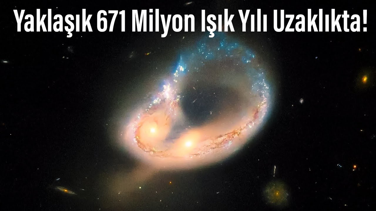 NASA Küçük Dilini Yuttu! Hubble Sıradışı Galaksi Birleşimini Yakaladı! Uzay belgeseli bilim kurgu