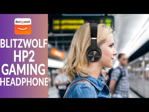 BlitzWolf BW HP2 Wireless Gaming Headphone | Bluetooth V5 0 | 1000mAh Touch Control | Banggood