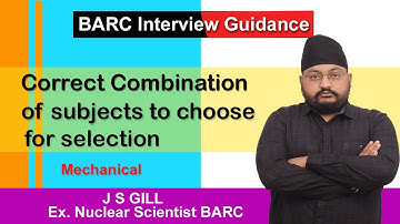 L1|| BARC interview guidance program || Correct combination of subject to choose for selection ||