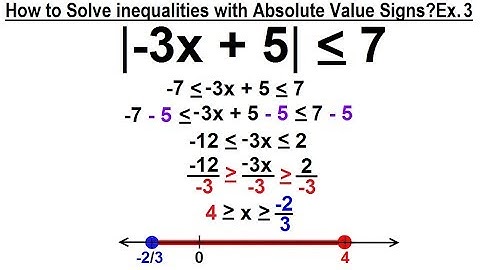 Algebra - Ch. 3: Formula, Inequalities, Absolute Value (32 of 33) Inequal. w/ Abs. Values Ex 3