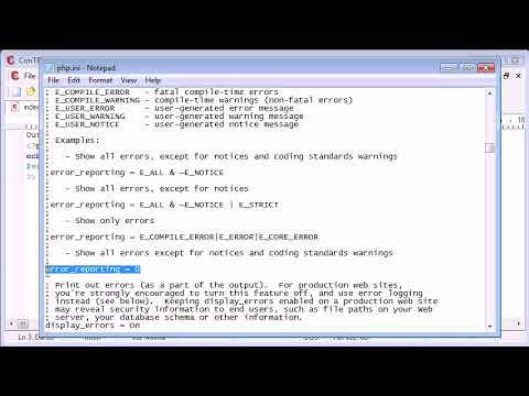 Beginner PHP Tutorial   15   More on Error Reporting
