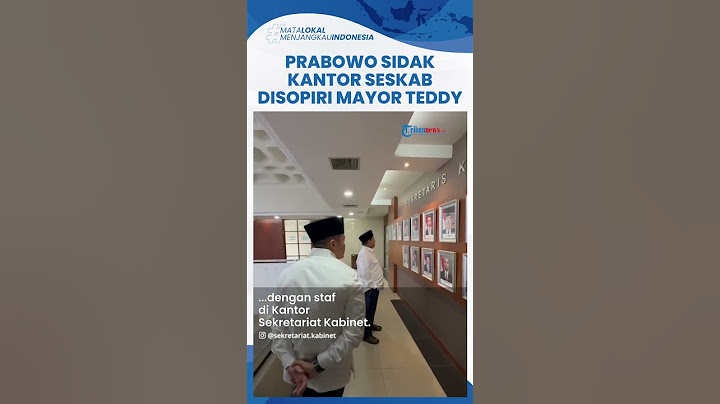 Prabowo Sidak Kantor Sekretariat Kabinet, Disopiri Mayor Teddy Periksa Ruangan yang Direnovasi