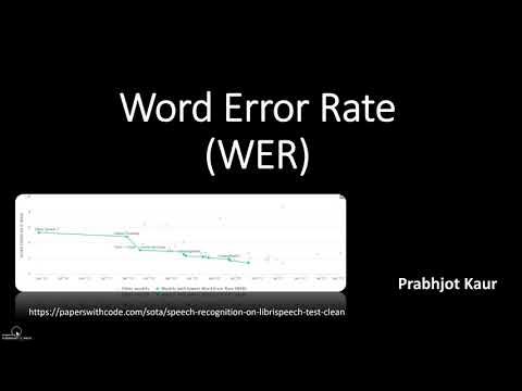 Understanding the Word Error Rate (WER) #nlp #machinelearning # ...
